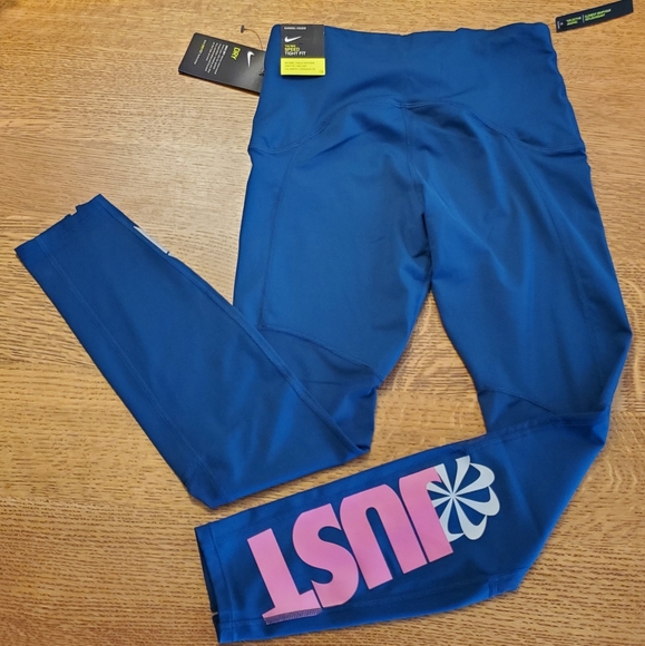 Nike Women's SPEED running tights- dark aqua - Picture 2 of 8